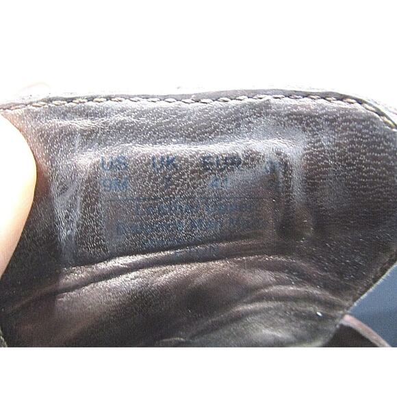 Santana Ginseng Eton Brown Leather Gladiator Wedge High Heels Sandals Women 9M - Picture 10 of 12